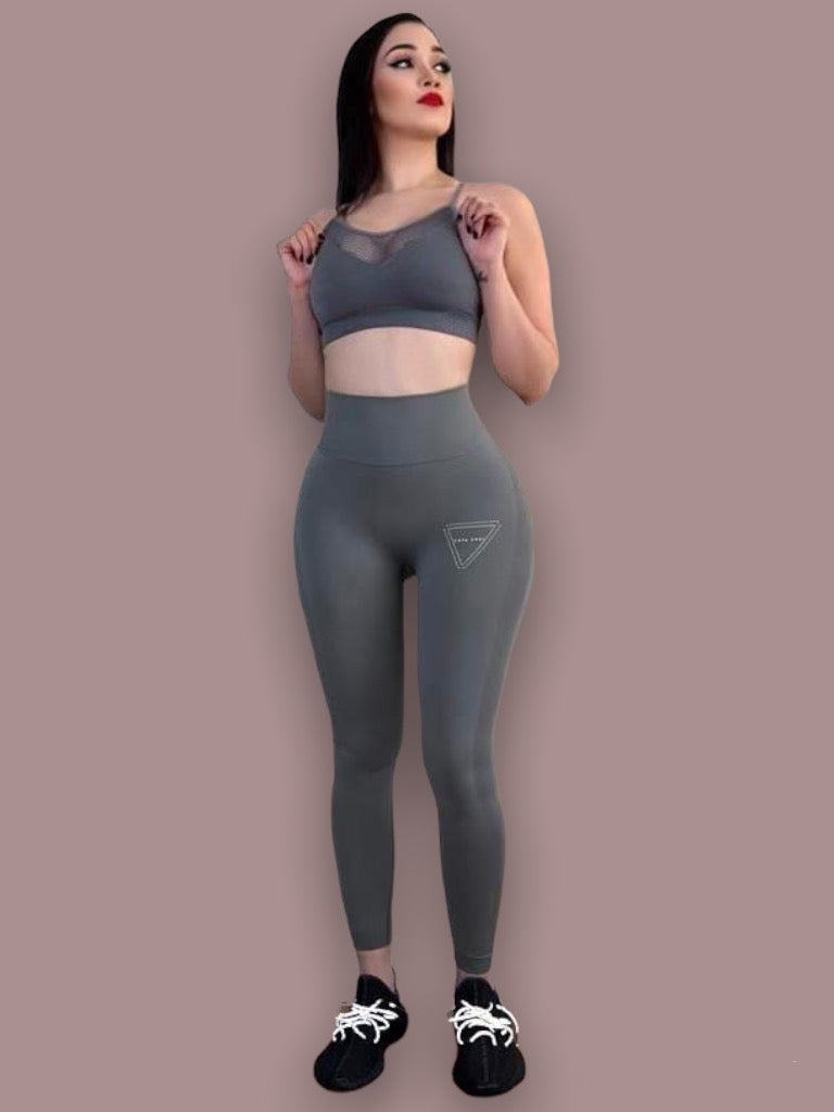 The Seamless Tail  Lifting Sports Leggings (Grey)